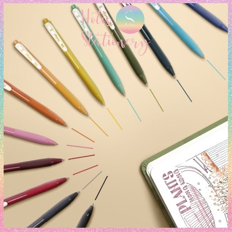 [HOTIS] Set 5 Bút gel vintage Light Retro Gel Pen 0.5mm - 25 màu