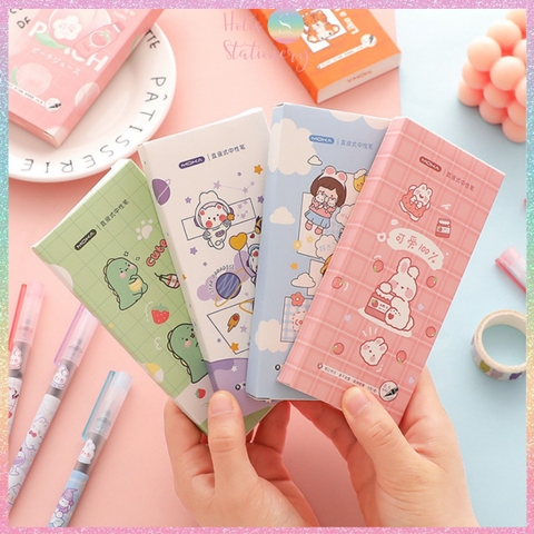 [HOTIS] Bút bi nước Mocha Moka mực đen nhanh khô ngòi 0.5mm nắp gài MK-5442