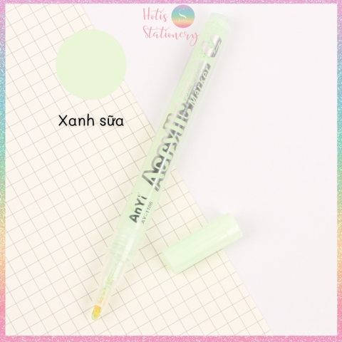 [24 MÀU] Bút sơn Acrylic Marker vẽ được trên kính, sứ, đá, vải- 1 bút