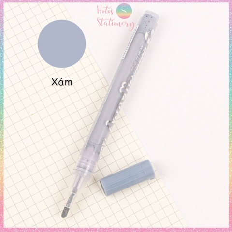 [24 MÀU] Bút sơn Acrylic Marker vẽ được trên kính, sứ, đá, vải- 1 bút