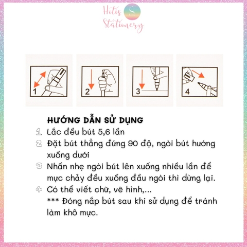 [24 MÀU] Bút sơn Acrylic Marker vẽ được trên kính, sứ, đá, vải- 1 bút