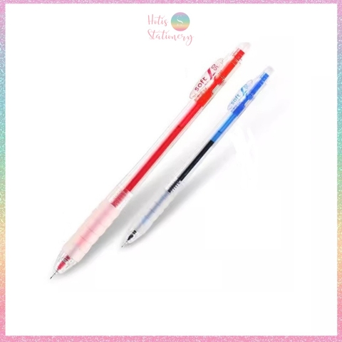 [HOTIS] Bút gel bấm DS-067 ngòi kim 0.5mm viết nhanh khô, không lem, thân trong có đệm cầm êm tay - 1 cây