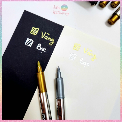 [HOTIS] Bút nhũ vàng bạc Baoke Marker bút sơn viết tiêu đề,viết thiệp - Metallic Craftwork Pen MP550