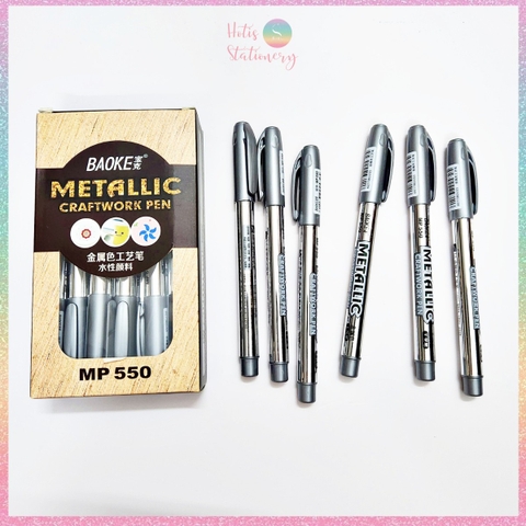 [HOTIS] Bút nhũ vàng bạc Baoke Marker bút sơn viết tiêu đề,viết thiệp - Metallic Craftwork Pen MP550