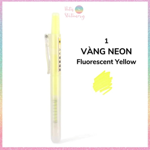 [HOTIS] 24 Màu - Bút highlight bấm DS-805s có lõi thay thế, màu đẹp, tiện lợi, tiết kiệm