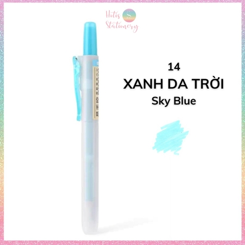 [HOTIS] 24 Màu - Bút highlight bấm DS-805s có lõi thay thế, màu đẹp, tiện lợi, tiết kiệm