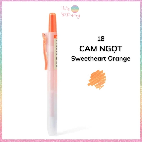 [HOTIS] 24 Màu - Bút highlight bấm DS-805s có lõi thay thế, màu đẹp, tiện lợi, tiết kiệm