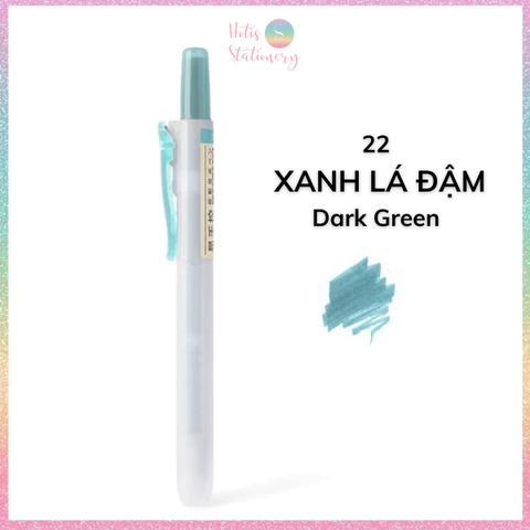 [HOTIS] 24 Màu - Bút highlight bấm DS-805s có lõi thay thế, màu đẹp, tiện lợi, tiết kiệm