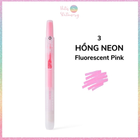 [HOTIS] 24 Màu - Bút highlight bấm DS-805s có lõi thay thế, màu đẹp, tiện lợi, tiết kiệm