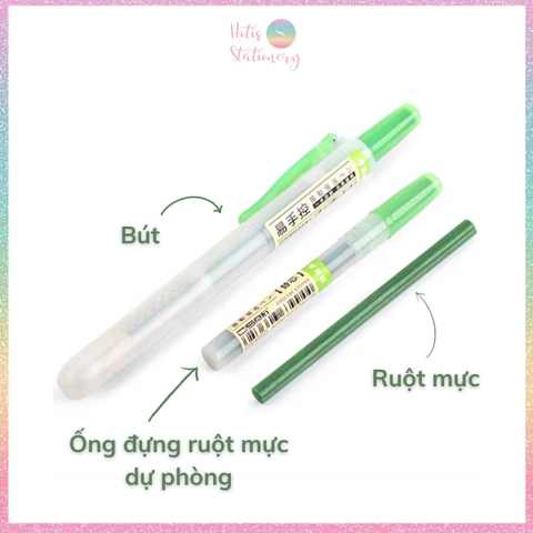 [HOTIS] 24 Màu - Bút highlight bấm DS-805s có lõi thay thế, màu đẹp, tiện lợi, tiết kiệm