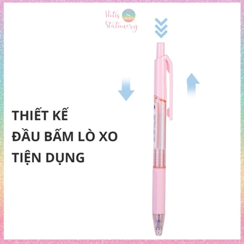 [HOTIS] Set 4 Bút bi bấm DELI Xtream mực xanh ngòi 0.7mm viết nét đều trơn tru