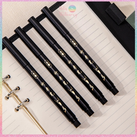 [HOTIS] Bút viết thư pháp DELI bút luyện viết chữ calligraphy, vẽ tranh thủy mặc, viết hán tự, chữ Hàn, chữ Kanji