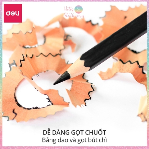 [HOTIS] Bút chì phác thảo phiên bản cao cấp Deli Nuevo bút chì 2B, 4B - Dành cho mỹ thuật chuyên nghiệp độ đậm chuẩn - 1 cây