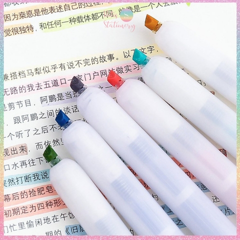 [HOTIS] Set 3 cây Bút highlight bấm DS-805s có lõi thay thế, màu đẹp, tiện lợi, tiết kiệm