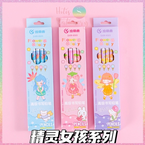 [HOTIS] Hộp 6/ 10/ 12 cây bút chì gỗ HB XIMI Pencil bút chì đen phù hợp học sinh, sinh viên