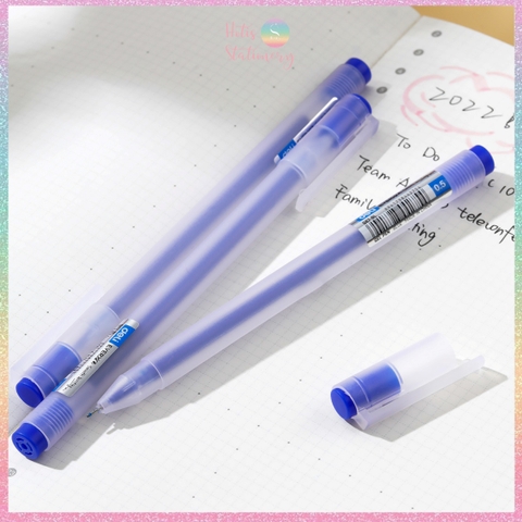 [HOTIS] Bút gel ngòi kim 0.5mm Deli G67/ A117 / A119 thân mờ nắp gài dành cho học sinh sinh viên nvvp