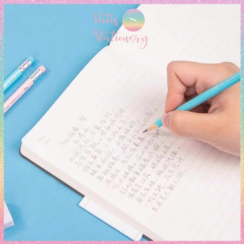 [HOTIS] Set 10 cây Bút chì gỗ 2B Deli màu pastel, chì đậm an toàn, phù hợp học sinh, sinh viên, nvvp