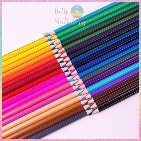 [HOTIS] Bộ 12/24/36/48 Bút chì màu gốc dầu dạng cốc DELI màu sắc tươi sáng, không dễ gãy, màu chì học sinh chuyên nghiệp