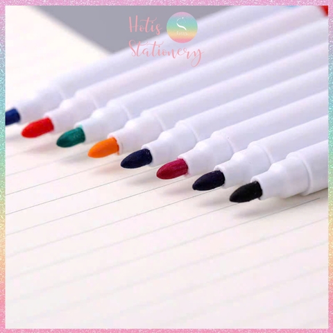 [HOTIS] Set 8 cây Bút lông viết bảng trắng xóa được, bút dạ viết bảng nhiều màu, tiện dụng an toàn