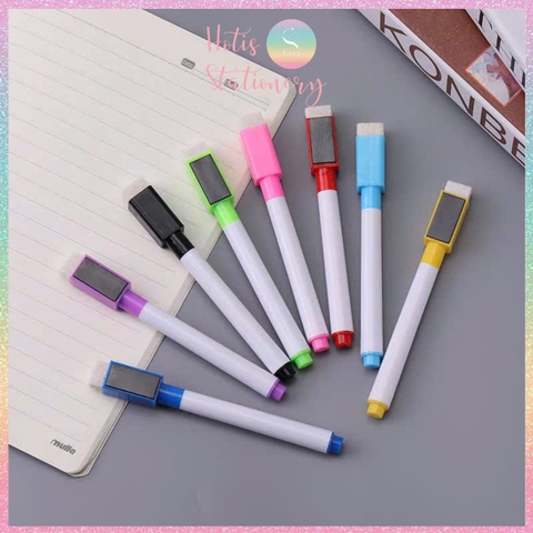 [HOTIS] Set 8 cây Bút lông viết bảng trắng xóa được, bút dạ viết bảng nhiều màu, tiện dụng an toàn