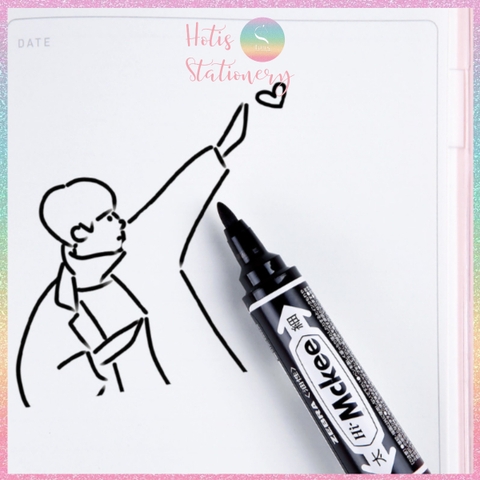 [HOTIS] Bút lông dầu 2 đàu loại lớn Zebra Mckee Nhật Bản không lem, chống nước, không xóa được