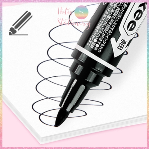 [HOTIS] Bút lông dầu 2 đàu loại lớn Zebra Mckee Nhật Bản không lem, chống nước, không xóa được