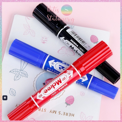 [HOTIS] Bút lông dầu 2 đàu loại lớn Zebra Mckee Nhật Bản không lem, chống nước, không xóa được