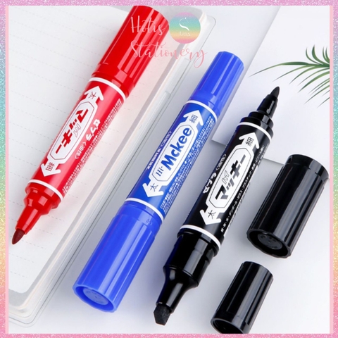 [HOTIS] Bút lông dầu 2 đàu loại lớn Zebra Mckee Nhật Bản không lem, chống nước, không xóa được