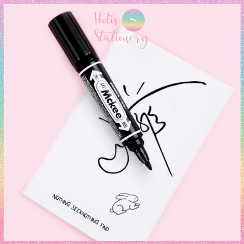 [HOTIS] Bút lông dầu 2 đàu loại lớn Zebra Mckee Nhật Bản không lem, chống nước, không xóa được