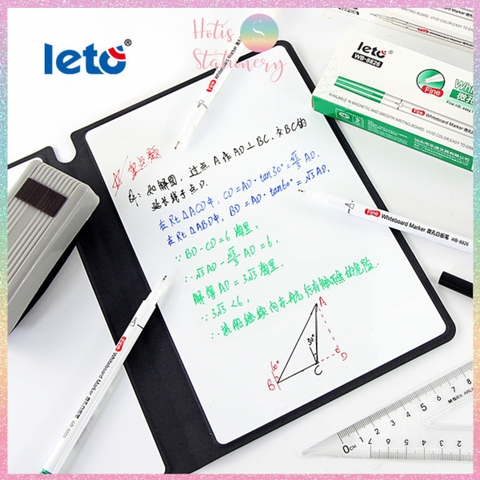 [HOTIS] Bút lông bảng Leto ngòi nhỏ 0.5mm WB-8826 - Mực gốc nước, nhanh khô, xóa được, viết bảng trắng