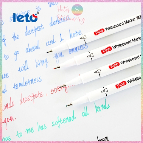 [HOTIS] Bút lông bảng Leto ngòi nhỏ 0.5mm WB-8826 - Mực gốc nước, nhanh khô, xóa được, viết bảng trắng