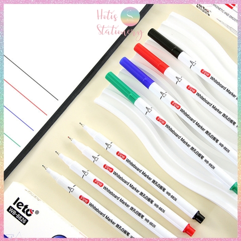 [HOTIS] Bút lông bảng Leto ngòi nhỏ 0.5mm WB-8826 - Mực gốc nước, nhanh khô, xóa được, viết bảng trắng
