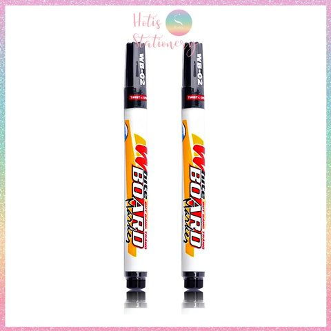 [HOTIS] Combo 2 Bút Lông Bảng Thiên Long WB-02 - Viết Trơn Mượt, Dễ Xóa Clean, Không Độc Hại, Có Thể Bơm Mực
