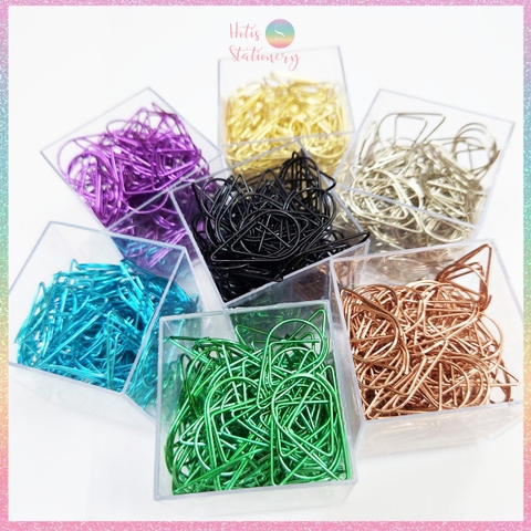 [HOTIS] Set 10 cái Kẹp giấy kim loại hình giọt nước kẹp thiệp cưới, thư mời, thiệp sinh nhật
