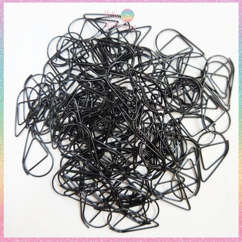 [HOTIS] Set 50/ 100 cái kẹp giấy kim loại hình giọt nước 7 màu trang trí thiệp cưới, kẹp giấy note