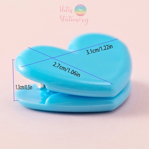 [HOTIS] Set 10 Kẹp giấy trái tim Love Clip nhiều màu siêu xinh