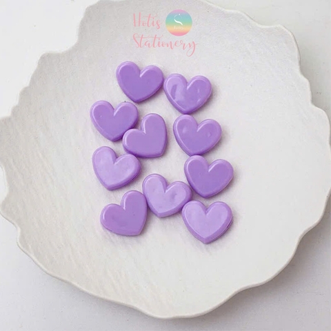 [HOTIS] Set 10 Kẹp giấy trái tim Love Clip nhiều màu siêu xinh