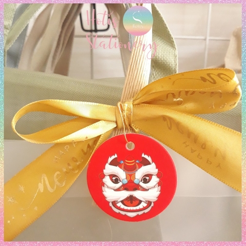 [HOTIS] Set 10 kim tây mạ vàng gắn tag trang trí nơ hộp quà