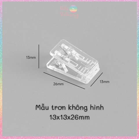 [HOTIS] Kẹp giấy acrylic trong suốt in hình hoạt hình, hình thú, đồ ăn