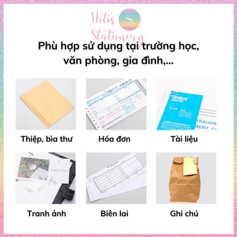 Hộp 100 Kẹp giấy KW-triO, kẹp giấy đầu cong chữ U, kẹp tài liệu, đề cương, văn bản