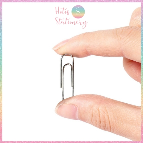 Hộp 100 Kẹp giấy KW-triO, kẹp giấy đầu cong chữ U, kẹp tài liệu, đề cương, văn bản