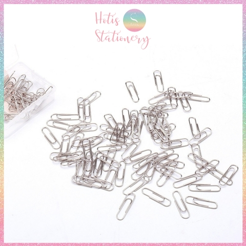Hộp 100 Kẹp giấy KW-triO, kẹp giấy đầu cong chữ U, kẹp tài liệu, đề cương, văn bản