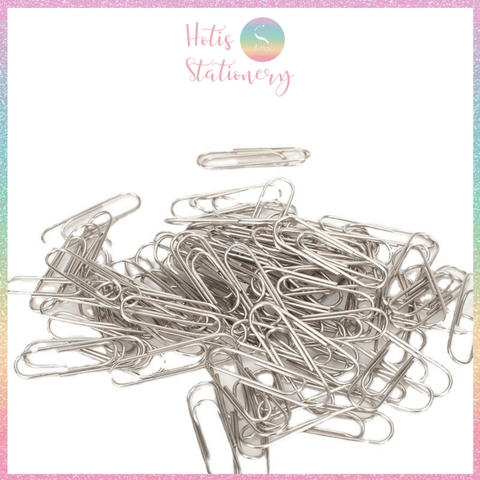 Hộp 100 Kẹp giấy KW-triO, kẹp giấy đầu cong chữ U, kẹp tài liệu, đề cương, văn bản