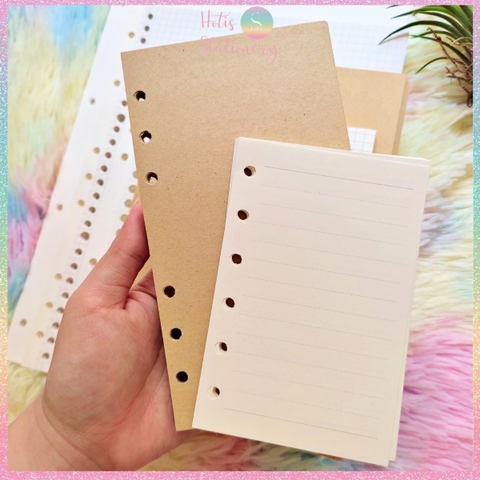 [HOTIS] Giấy refill bìa còng binder notebook A7/ A6/ A5/ B5/ A4