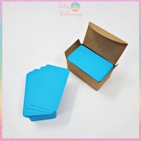 [HOTIS] Hộp 100 tờ thẻ cứng/ bưu thiếp trống/ thẻ vẽ tay/ bìa cứng 2 mặt/ thẻ graffiti/ handmade DIY - 9x5.4cm