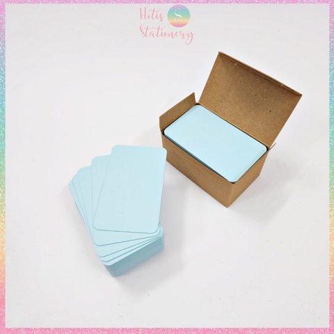 [HOTIS] Hộp 100 tờ thẻ cứng/ bưu thiếp trống/ thẻ vẽ tay/ bìa cứng 2 mặt/ thẻ graffiti/ handmade DIY - 9x5.4cm