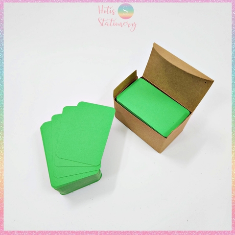[HOTIS] Hộp 100 tờ thẻ cứng/ bưu thiếp trống/ thẻ vẽ tay/ bìa cứng 2 mặt/ thẻ graffiti/ handmade DIY - 9x5.4cm