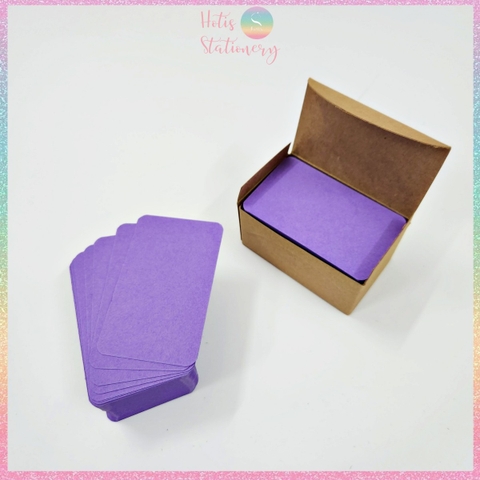 [HOTIS] Hộp 100 tờ thẻ cứng/ bưu thiếp trống/ thẻ vẽ tay/ bìa cứng 2 mặt/ thẻ graffiti/ handmade DIY - 9x5.4cm