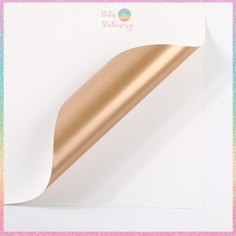 [HOTIS] [MUA TỐI THIỂU 5 TỜ] Giấy gói quà giấy bó hoa 2 mặt 2 màu không thấm nước phong cách Hàn Quốc - KT 56x56cm