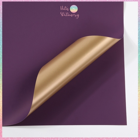 [HOTIS] [MUA TỐI THIỂU 5 TỜ] Giấy gói quà giấy bó hoa 2 mặt 2 màu không thấm nước phong cách Hàn Quốc - KT 56x56cm